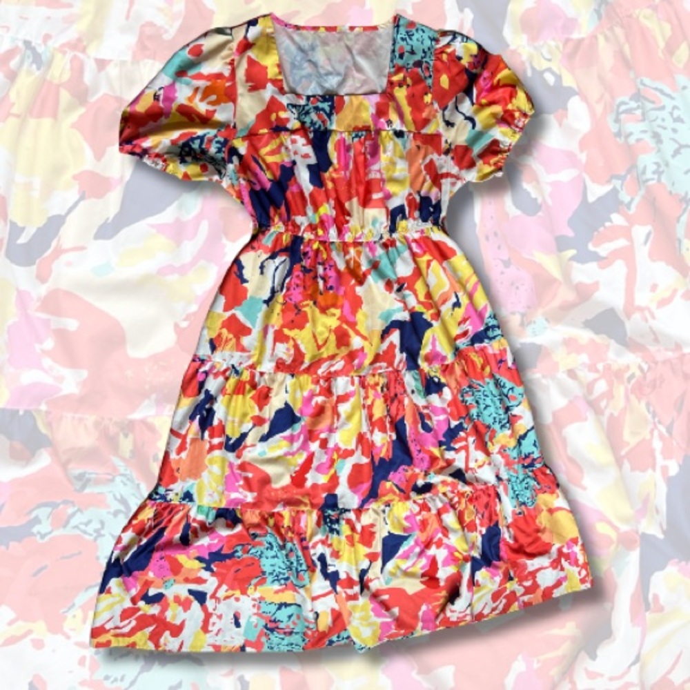 SHEIN Multicolor Abstract Dress - Picture 2 of 6